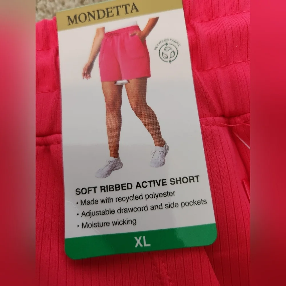 Mondetta Soft Ribbed Active Shorts - XL